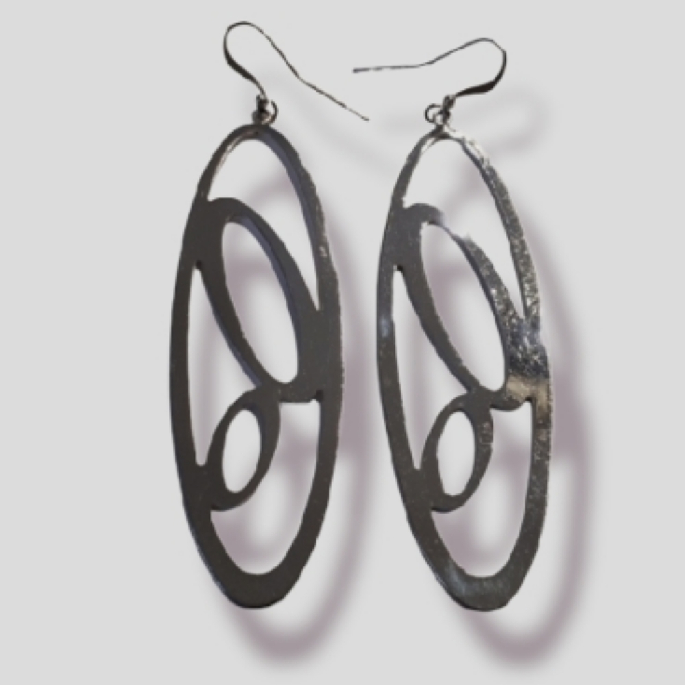 Silver earrings